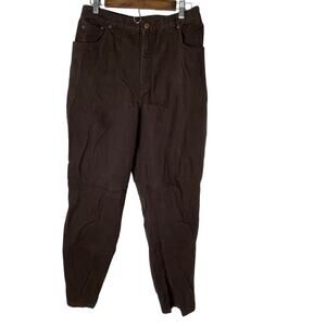 Bill Blass colored blue jeans women's 14 high waisted deep maroon mom style